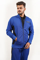 Royal Blue/Black Zipped Track Suit