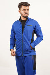 Royal Blue/Black Zipped Track Suit