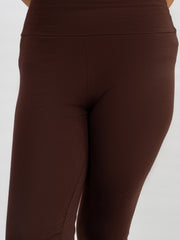 SOLID BROWN LEGGINGS-W02