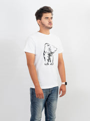 ROUND NECK PRINTED TEE-M37