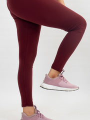 SOLID MAROON LEGGINGS-W06