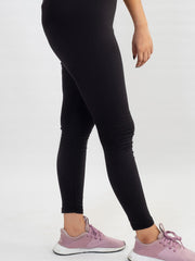 SOLID BLACK LEGGINGS-W01