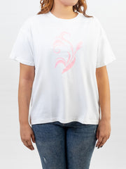 ROUND NECK GLOW PRINTED TEE-W23