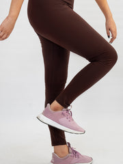 SOLID BROWN LEGGINGS-W02