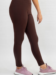 SOLID BROWN LEGGINGS-W02