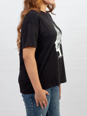 ROUND NECK GLOW PRINTED TEE-W28