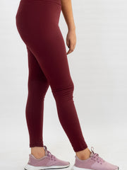 SOLID MAROON LEGGINGS-W06