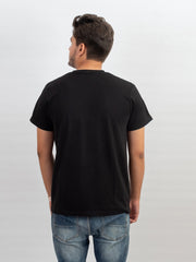 ROUND NECK GLOW PRINTED TEE-M28