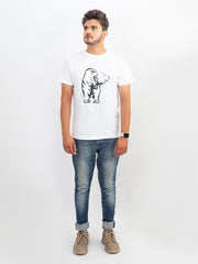 ROUND NECK PRINTED TEE-M37