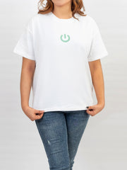 ROUND NECK GLOW PRINTED TEE-W21