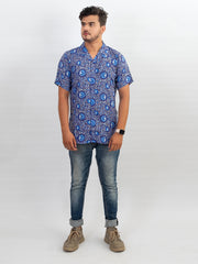 CUBAN COLLAR CASUAL SHIRT-M09