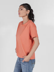 ROUND NECK SOLID TEE-W06