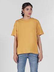 ROUND NECK SOLID TEE-W05