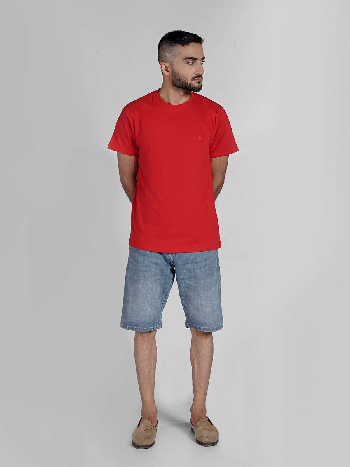 ROUND NECK SOLID TEE-M05