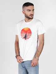 ROUND NECK PRINTED TEE-M17