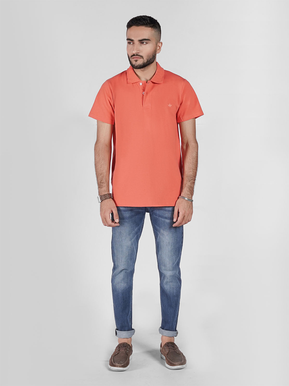 POLO SOLID ORANGE-M07