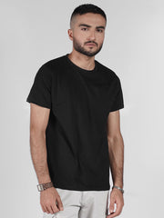 ROUND NECK SOLID TEE-M01