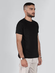 ROUND NECK SOLID TEE-M01