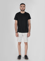 ROUND NECK SOLID TEE-M01