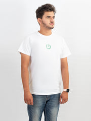 ROUND NECK GLOW PRINTED TEE-M39