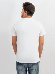 ROUND NECK GLOW PRINTED TEE-M38